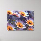Orangefarbener und Lila Kosmos Abstrakt Leinwanddruck (Vorderseite)