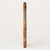 Orangefarbener und weißer Marmor Case-Mate iPhone Hülle (Hinten/Links)