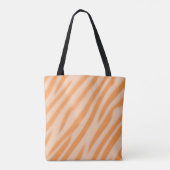 Orangefarbener und weißer Streifen Tasche (Rückseite)