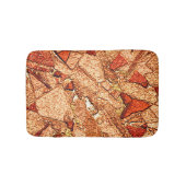 Orangefarbener Vulkangestein zeichnend Badematte (Vorderseite)