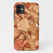 Orangefarbener Vulkangestein zeichnend Case-Mate iPhone Hülle (Rückseite)