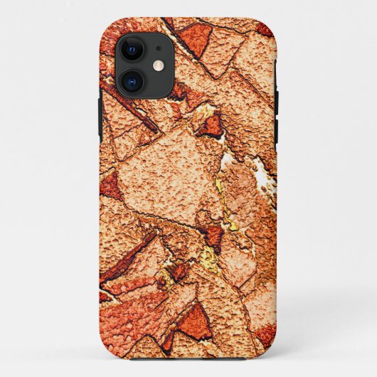 Orangefarbener Vulkangestein zeichnend Case-Mate iPhone Hülle (Rückseite)