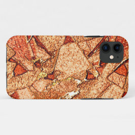 Orangefarbener Vulkangestein zeichnend Case-Mate iPhone Hülle