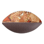 Orangefarbener Vulkangestein zeichnend Football (Gedreht 90)