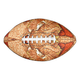 Orangefarbener Vulkangestein zeichnend Football