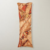 Orangefarbener Vulkangestein zeichnend Seitenschläferkissen (Vorderseite Vertikal)