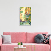 Orangefarbener Wald auf Canva Leinwanddruck (Insitu (Wohnzimmer))