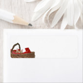 Orangefarbener Weihnachtskorb (Insitu)