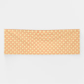 orangefarbener weißer Hintergrund mit Muster Banner (Horizontal)