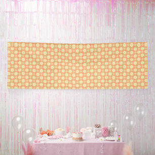orangefarbener weißer Hintergrund mit Muster Banner