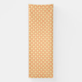 orangefarbener weißer Hintergrund mit Muster Banner (Vertikal)