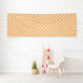 orangefarbener weißer Hintergrund mit Muster Banner (Insitu)