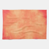 Orangefarbener Wolkeneffekt Handtuch (Horizontal)