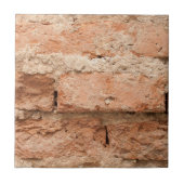 Orangefarbener Ziegelstein und Mortaruntergrund Fliese (Vorderseite)