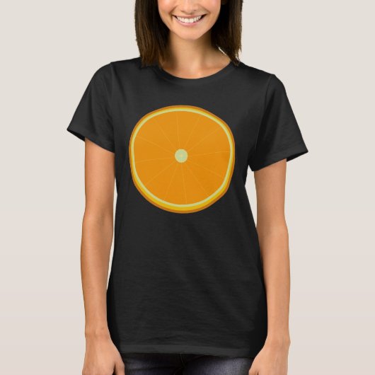 orangefarbener Zirkel. T-Shirt (Vorderseite)