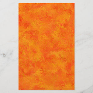 Orangefarbenes Abstraktes Muster Briefpapier