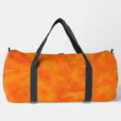 Orangefarbenes Abstraktes Muster Duffle Bag (Vorderseite)