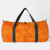 Orangefarbenes Abstraktes Muster Duffle Bag (Rückseite)
