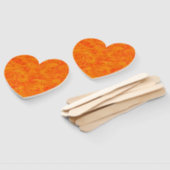 Orangefarbenes Abstraktes Muster Fächer (Non-assembled)