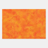 Orangefarbenes Abstraktes Muster Geschenkpapier Set (Vorderseite 3)