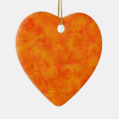 Orangefarbenes Abstraktes Muster Keramik Ornament (Rechts)