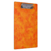 Orangefarbenes Abstraktes Muster Klemmbrett (Rechts)
