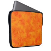 Orangefarbenes Abstraktes Muster Laptopschutzhülle (Vorne Rechts)