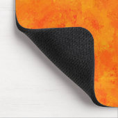 Orangefarbenes Abstraktes Muster Mousepad (Ecke)