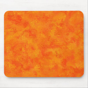 Orangefarbenes Abstraktes Muster Mousepad