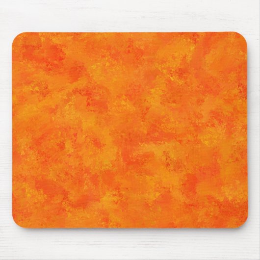 Orangefarbenes Abstraktes Muster Mousepad (Vorne)