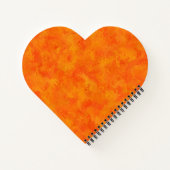 Orangefarbenes Abstraktes Muster Notizblock (Rückseite)