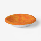 Orangefarbenes Abstraktes Muster Pappteller (Gewinkelt)