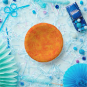Orangefarbenes Abstraktes Muster Pappteller (Party)