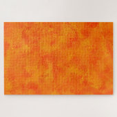 Orangefarbenes Abstraktes Muster Puzzle (Horizontal)