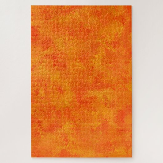 Orangefarbenes Abstraktes Muster Puzzle (Vertikal)