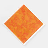 Orangefarbenes Abstraktes Muster Serviette (Ecke)