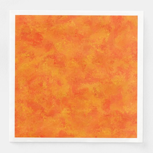 Orangefarbenes Abstraktes Muster Serviette (Vorderseite)
