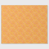 Orangefarbenes Abstraktes Schleifpapier Geschenkpapier (Flach)