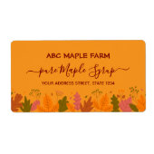 Orangefarbenes Ahorn-Blätter (Vorne)