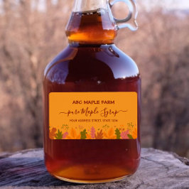 Orangefarbenes Ahorn-Blätter