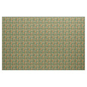 Orangefarbenes Aquamarines Fruchtmuster Stoff (Fat Quarter (45,7 x 55,9 cm))