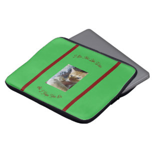Orangefarbenes, austauschbares Foto Katze mag kein Laptopschutzhülle