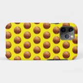 Orangefarbenes Basketballmuster Case-Mate iPhone Hülle (Rückseite (Horizontal))
