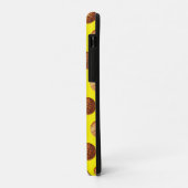 Orangefarbenes Basketballmuster Case-Mate iPhone Hülle (Hinten/Links)