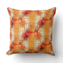 Orangefarbenes bis beigefarbenes gebogenes Glas wi