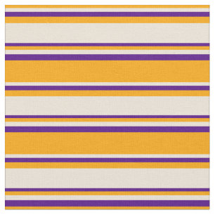 Orangefarbenes, Bisque- und Indigo-farbenes Muster Stoff