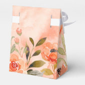 Orangefarbenes Brautparty Geschenkschachtel (Rückseite)