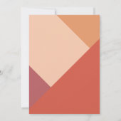 Orangefarbenes Brautparty-Party Einladung (Rückseite)