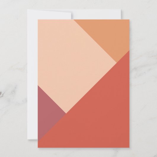 Orangefarbenes Brautparty-Party Einladung (Rückseite)