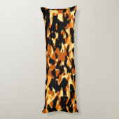 Orangefarbenes Camouflage Kissen (Rückseite (Vertikal))